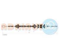 ADRIAUTO 11.0118.1 Cavo comando, Comando frizione per CITROËN,FIAT,PEUGEOT