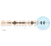 ADRIAUTO 11.0196 Cavo comando, Comando frizione per CITROËN,FIAT,PEUGEOT