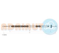 ADRIAUTO 11.0208.2 Cavo comando, Freno stazionamento per FIAT