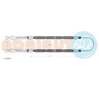 ADRIAUTO 11.0229.1 Cavo comando, Freno stazionamento per FIAT