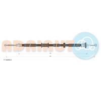 ADRIAUTO 11.0230.2 Cavo comando, Freno stazionamento per FIAT