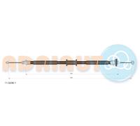 ADRIAUTO 11.0236.1 Cavo comando, Freno stazionamento per FIAT