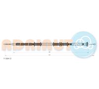 ADRIAUTO 11.0241.2 Cavo comando, Freno stazionamento per FIAT