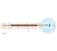 ADRIAUTO 11.0246.1 Cavo comando, Freno stazionamento per FIAT