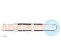 ADRIAUTO 11.0279.1 Cavo comando, Freno stazionamento per CITROËN,FIAT,PEUGEOT