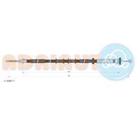 ADRIAUTO 11.0297.1 Cavo comando, Freno stazionamento per FIAT