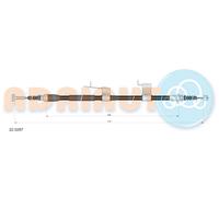 ADRIAUTO 22.0267 Cavo comando, Freno stazionamento per MAZDA
