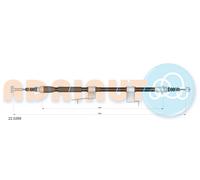 ADRIAUTO 22.0268 Cavo comando, Freno stazionamento per MAZDA