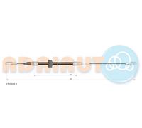 ADRIAUTO 27.0205.1 Cavo comando, Freno stazionamento per MERCEDES-BENZ