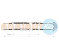 ADRIAUTO 33.0209.1 Cavo comando, Freno stazionamento per OPEL