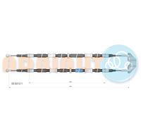 ADRIAUTO 33.0212.1 Cavo comando, Freno stazionamento per OPEL