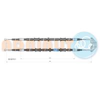 ADRIAUTO 33.0215.1 Cavo comando, Freno stazionamento per OPEL