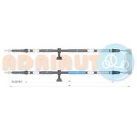 ADRIAUTO 33.0219.1 Cavo comando, Freno stazionamento per OPEL