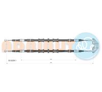 ADRIAUTO 33.0226.1 Cavo comando, Freno stazionamento per OPEL