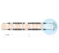 ADRIAUTO 33.0284 Cavo comando, Freno stazionamento per OPEL