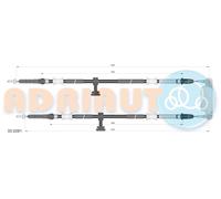 ADRIAUTO 33.0291 Cavo comando, Freno stazionamento per OPEL