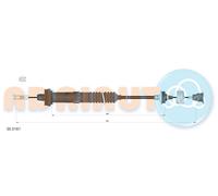 ADRIAUTO 35.0161 Cavo comando, Comando frizione per PEUGEOT