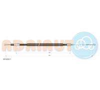 ADRIAUTO 35.0222.1 Cavo comando, Freno stazionamento per PEUGEOT