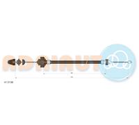 ADRIAUTO 41.0136 Cavo comando, Comando frizione per RENAULT