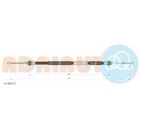 ADRIAUTO 41.0201.2 Cavo comando, Freno stazionamento per DACIA