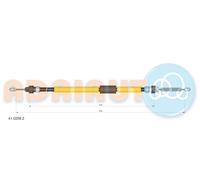 ADRIAUTO 41.0209.2 Cavo comando, Freno stazionamento per RENAULT