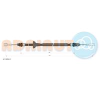 ADRIAUTO 41.0224.1 Cavo comando, Freno stazionamento per NISSAN,OPEL,RENAULT