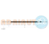 ADRIAUTO 41.0228.1 Cavo comando, Freno stazionamento per RENAULT