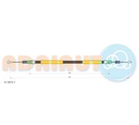 ADRIAUTO 41.0272.1 Cavo comando, Freno stazionamento per NISSAN,OPEL,RENAULT