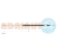 ADRIAUTO 47.0214 Cavo comando, Freno stazionamento per SKODA