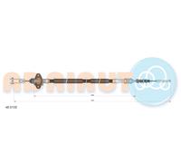 ADRIAUTO 48.0105 Cavo comando, Comando frizione