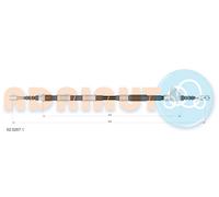 ADRIAUTO 52.0257.1 Cavo comando, Freno stazionamento per TOYOTA