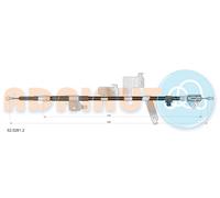ADRIAUTO 52.0261.2 Cavo comando, Freno stazionamento