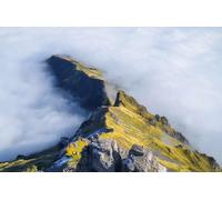 adrium Immagine acrilica 110 x 70 cm: montagne e nuvole nella valle. paesaggio naturale alto in montagna. catena montuosa attraverso le nuvole. Foto in grande risoluzione per (178992918)