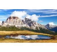 adrium Immagine acrilica 140 x 80 cm: vista di Passo Giau, Tofana o Le Tofane Gruppo, Specchio di montagna in lago, Dolomiti, Italia (72692820)