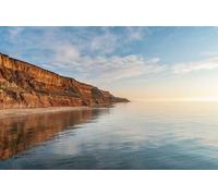 adrium Immagine acrilica 50 x 30 cm: scogliere di sabbia colorata sulla costa del mare. sera al mare vicino a Odessa, Ucraina (146777702)