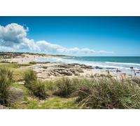 adrium Immagine in alluminio composito 110 x 70 cm: Spiaggia Punta del Diablo, Provincia di Rocha 22 dicembre 2012: Popolare attrazione turistica e località di pesca sulla costa dell'Uruguay (82939878