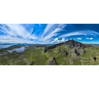 adrium Immagine in legno 120 x 50 cm: Vecchio uomo di Storr paesaggio impressionante, Isola di Skye Landmark, Scozia, Regno Unito, Europa (243844071)