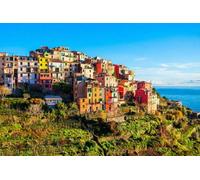adrium Immagine in legno 90 x 60 cm: Corniglia è un piccolo comune nel Parco Nazionale delle Cinque Terre, Provincia di La Spezia nella regione Liguria, Italia settentrionale