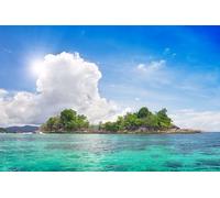 adrium Immagine poster 110 x 70 cm: isola nel bellissimo mare tropicale (6099347)