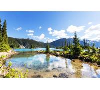 adrium Immagine poster 60 x 40 cm: camminare sul lago Garibaldi vicino a Whistler, BC, Canada. (61810773)