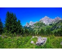 adrium Poster 120 x 80 cm: splendido paesaggio montano a Reutte nelle Alpi, Tirolo, Austria. (130811552)