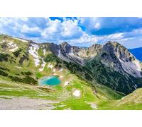 adrium Quadro acrilico 80 x 50 cm: splendido scenario del lago Gaisalp e del Rubihorns a Oberstdorf, vista dalla testa di Deinenkopf, Alpi di Allgovia (154262444)