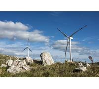 adrium Quadro composito di alluminio 50 x 30 cm: mulini a vento sulla Sierra Carape nel dipartimento del Maldonado, Uruguay (76414550)