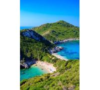 adrium Quadro composito di alluminio 50 x 80 cm: La spiaggia di Porto Timoni in Afionas è una doppia spiaggia paradisiaca con acque cristalline azzurre su Corfù, Ionia (130811528)