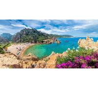 adrium Quadro composito di alluminio 80 x 40 cm: paesaggio della Costa Paradiso con la spiaggia selvaggia di Li Cossi, Sardegna (139575373)