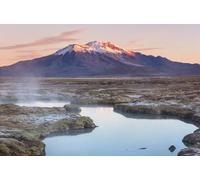 adrium Quadro composito in alluminio 60 x 40 cm: fantastici paesaggi pittoreschi nel nord del Cile, deserto di Atacama. Splendidi paesaggi naturali ispiratori (241211540)