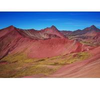 adrium Quadro composito in alluminio 90 x 60 cm: scena escursionistica in Vinicunca, regione Cusco, Perù, Montana de Siete Colores, Rainbow Berg. (85208980)