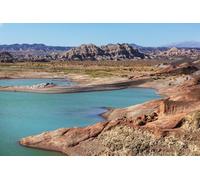 adrium Quadro in alluminio composito 60 x 40 cm: splendidi paesaggi montani in Patagonia. Lago di montagna in Argentina, Sud America (237828699)