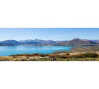 adrium Quadro in alluminio composito 90 x 30 cm: bellissimo lago nelle montagne della Patagonia. Fantastici paesaggi naturali in Argentina < Sud America (253810194)