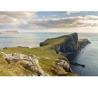 adrium Quadro in alluminio composito 90 x 60 cm: Neist Point Cliff, un famoso punto di riferimento con un faro vicino a Glendale, Isola di Skye, Scozia, (63304529)